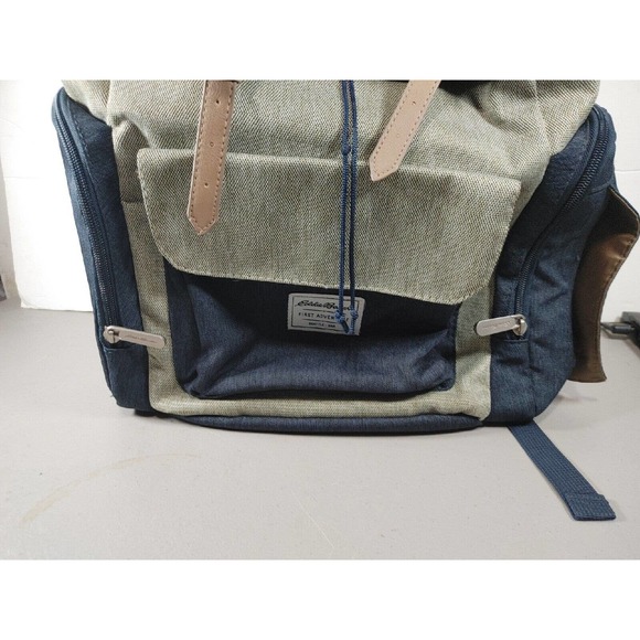 EDDIE BAUER Places & Spaces Legend Diaper Bag Backpack INSULATED Green - Picture 2 of 9